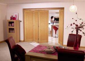 Roomfold Mexicano Oak Internal Folding Sliding Doors